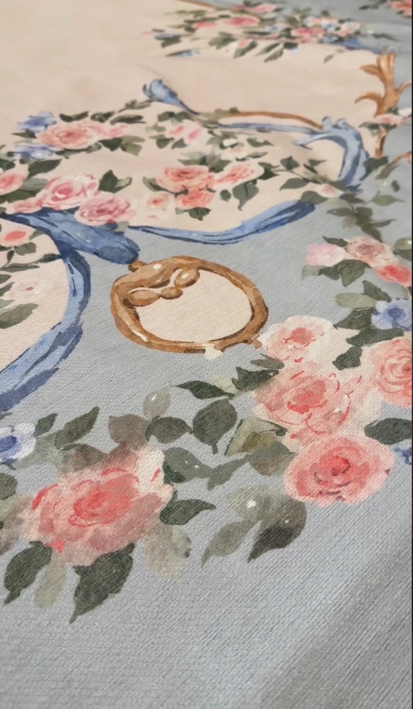 Blue Floral Rug