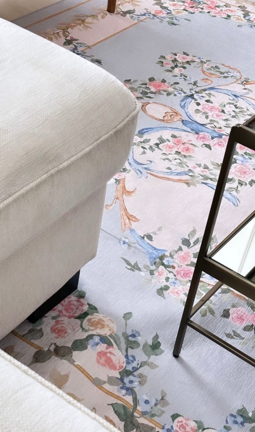 Blue Floral Rug