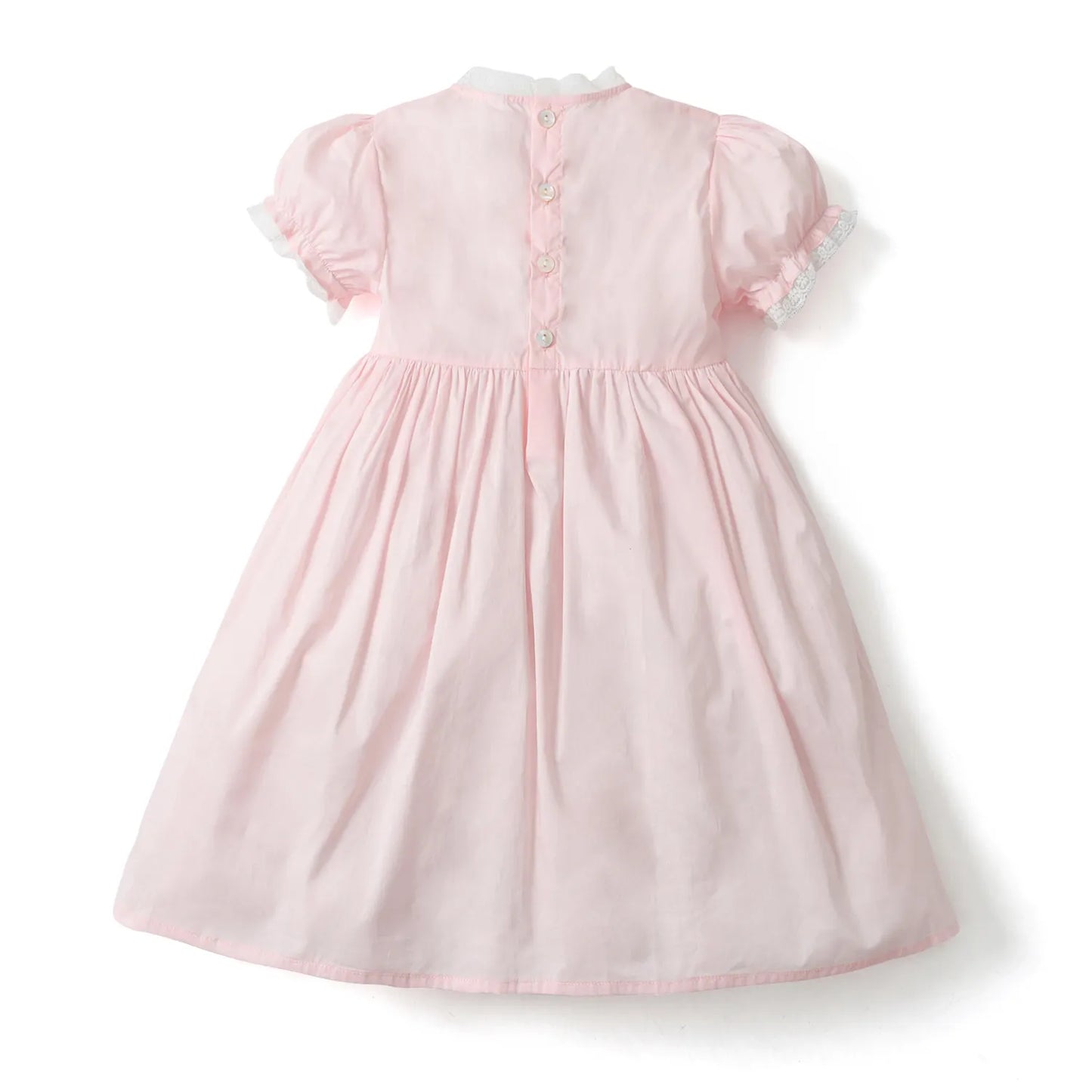 Lace Pink Dress - Flora Kids