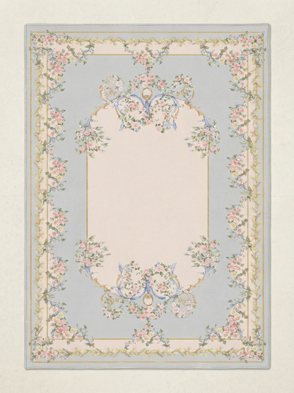 Blue Floral Rug