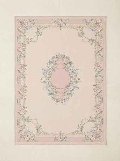Pink Floral Rug