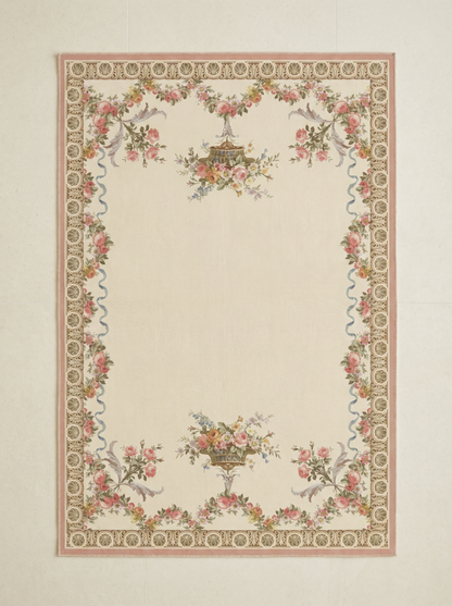 Ribbons n Roses Rug pink